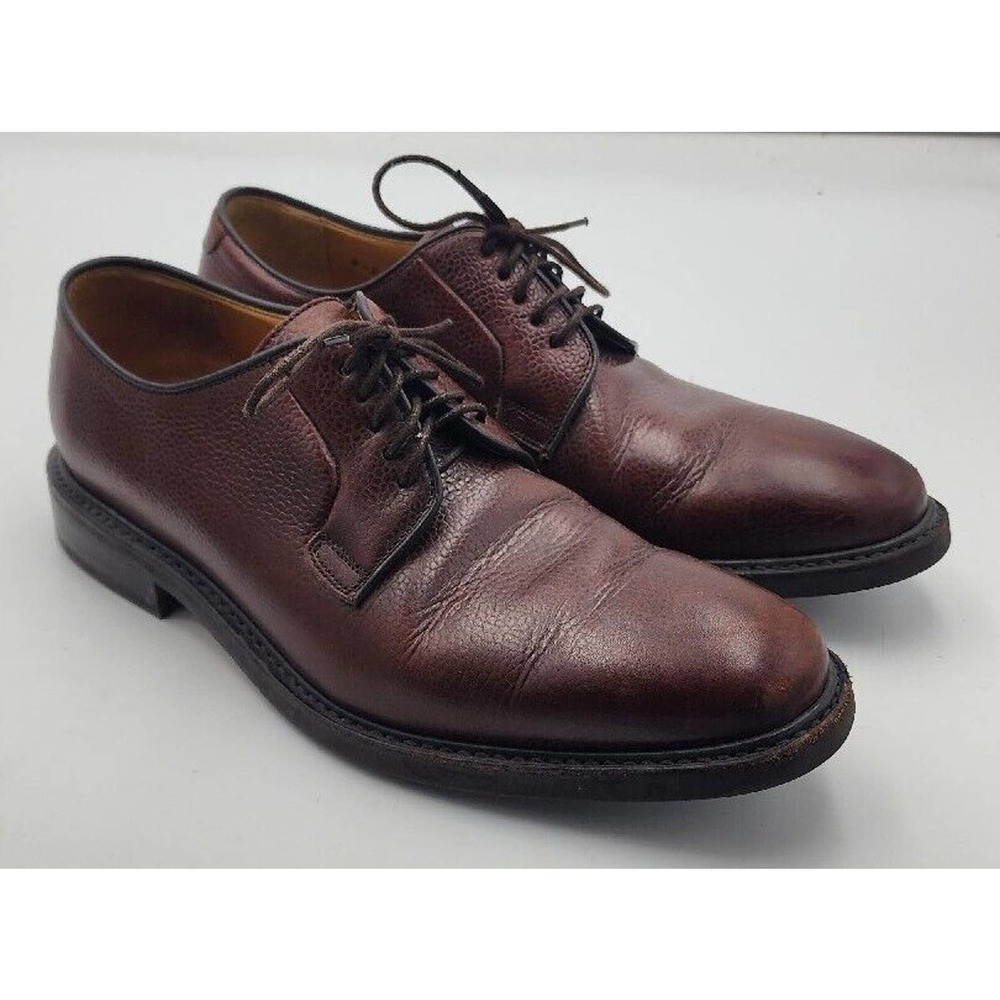 Sebago Brown Pebbled Leather Goodyear Welted Oxfords Shoes Men's Size 7.5 US VGC